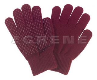 Jezdecké rukavice Magic Grippy barva bordó