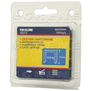 Kalené sponky Proline typ 53 do sponkovačky 12 mm bal. 1000 ks