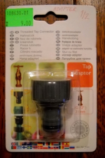Adapter hubicová spojka - samec 1/2"  Aifa plastová typ 3141 doprodej
