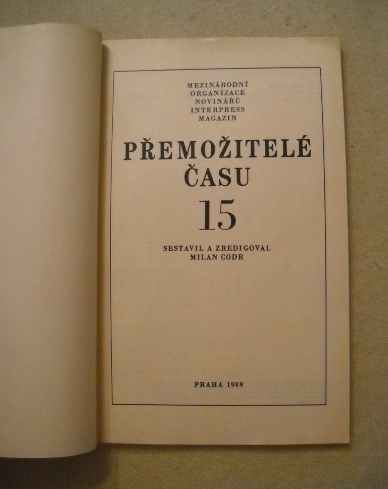 Časopis Přemožitelé času číslo 15 rok 1989