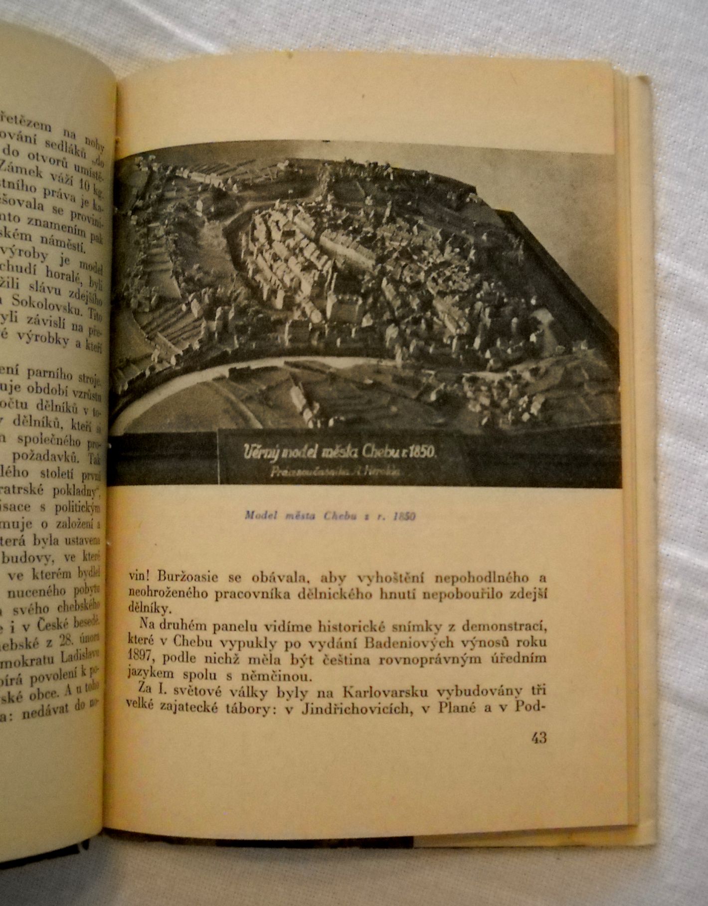 Stanislav Babický - Cheb - museum a hrad - 1958