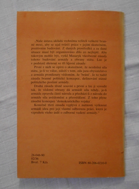 Silvestr Bláha - Co dal Masaryk armádě a brannosti národa - 1990