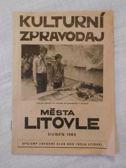 Časopis Kulturní zpravodaj Města Litovle Duben 1984