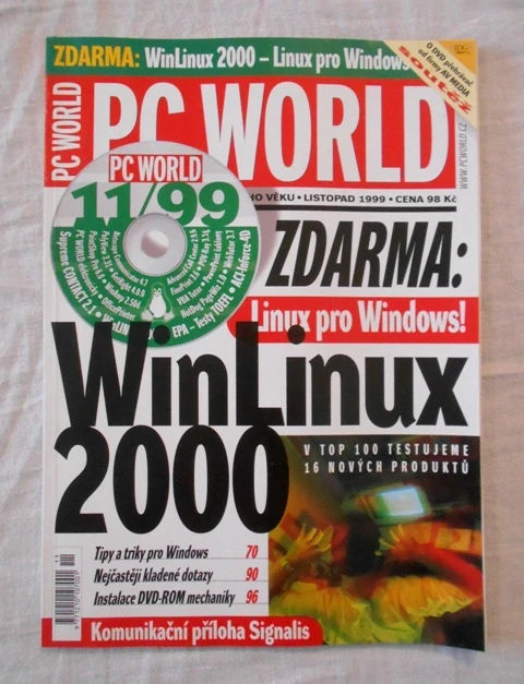 Časopis PC World číslo 11 rok 1999 - bez přílohového CD