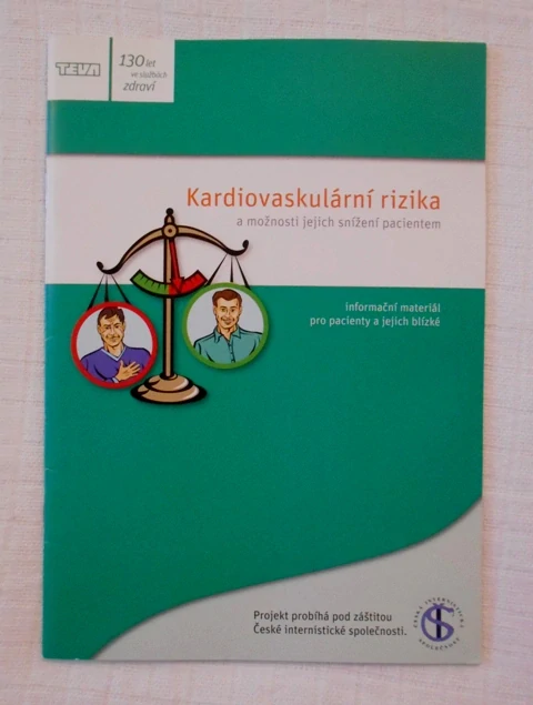 Zdravotnická brožura Kardiovaskulární rizika a možnosti jejich snížení pacientem Teva 130 let - 2013