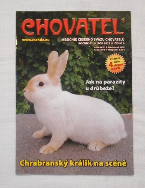 Časopis Chovatel rok 2023 číslo 9