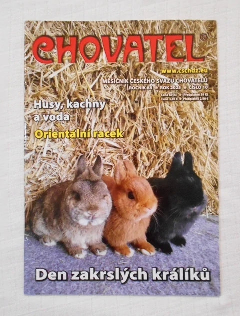 Časopis Chovatel rok 2025 číslo 10