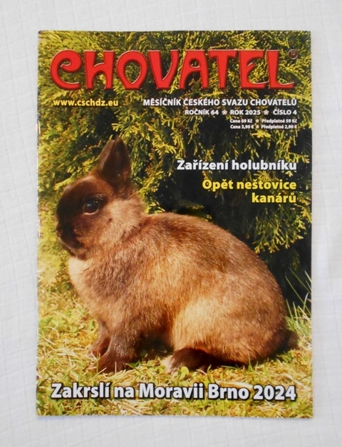 Časopis Chovatel rok 2025 číslo 4