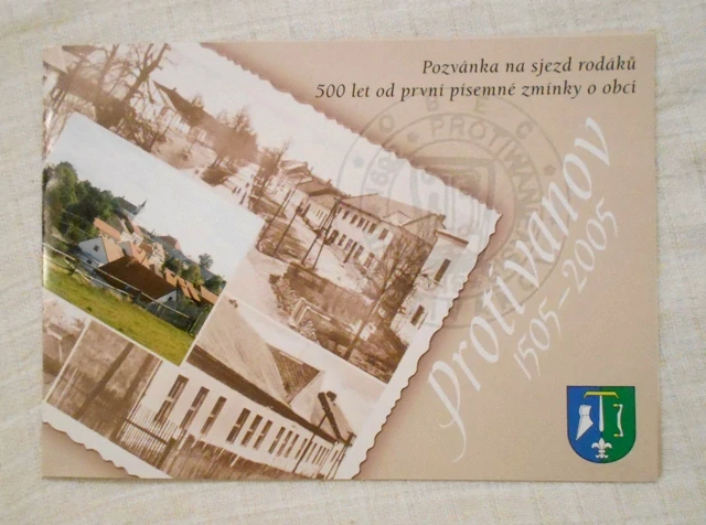 Pozvánka na oslavy 500 let obce Protivanov - 1505-2005