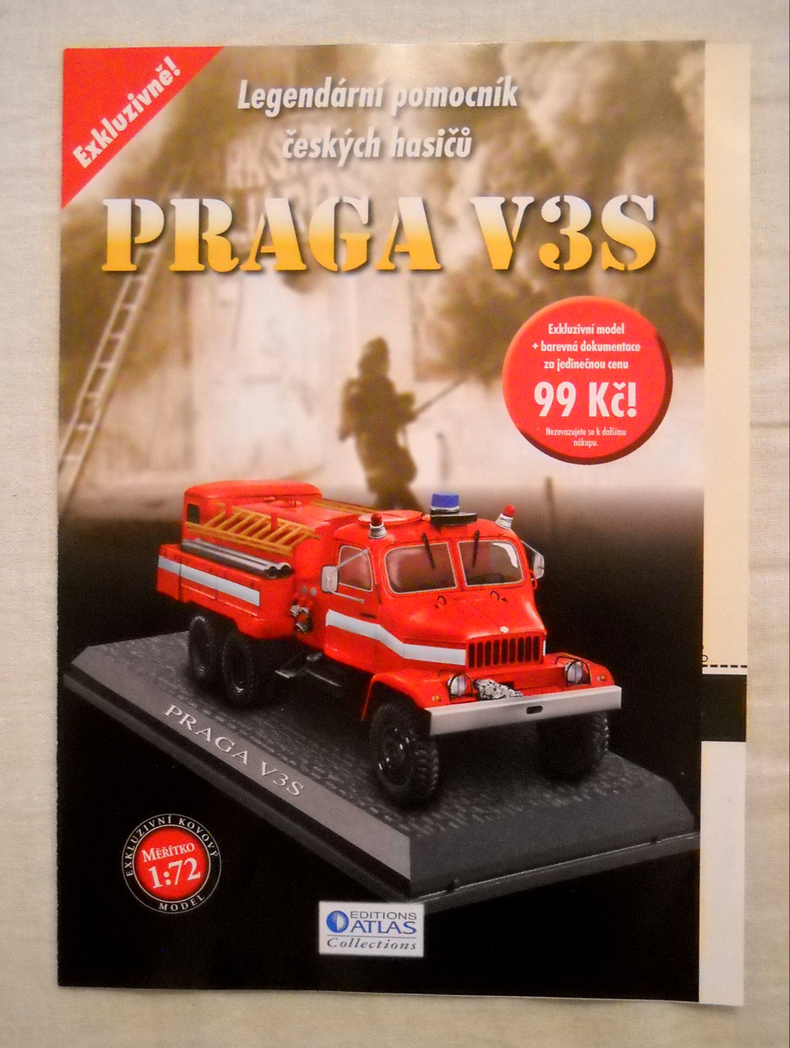 Reklamní objednávkový leták Praga V3S - Atlas Editions