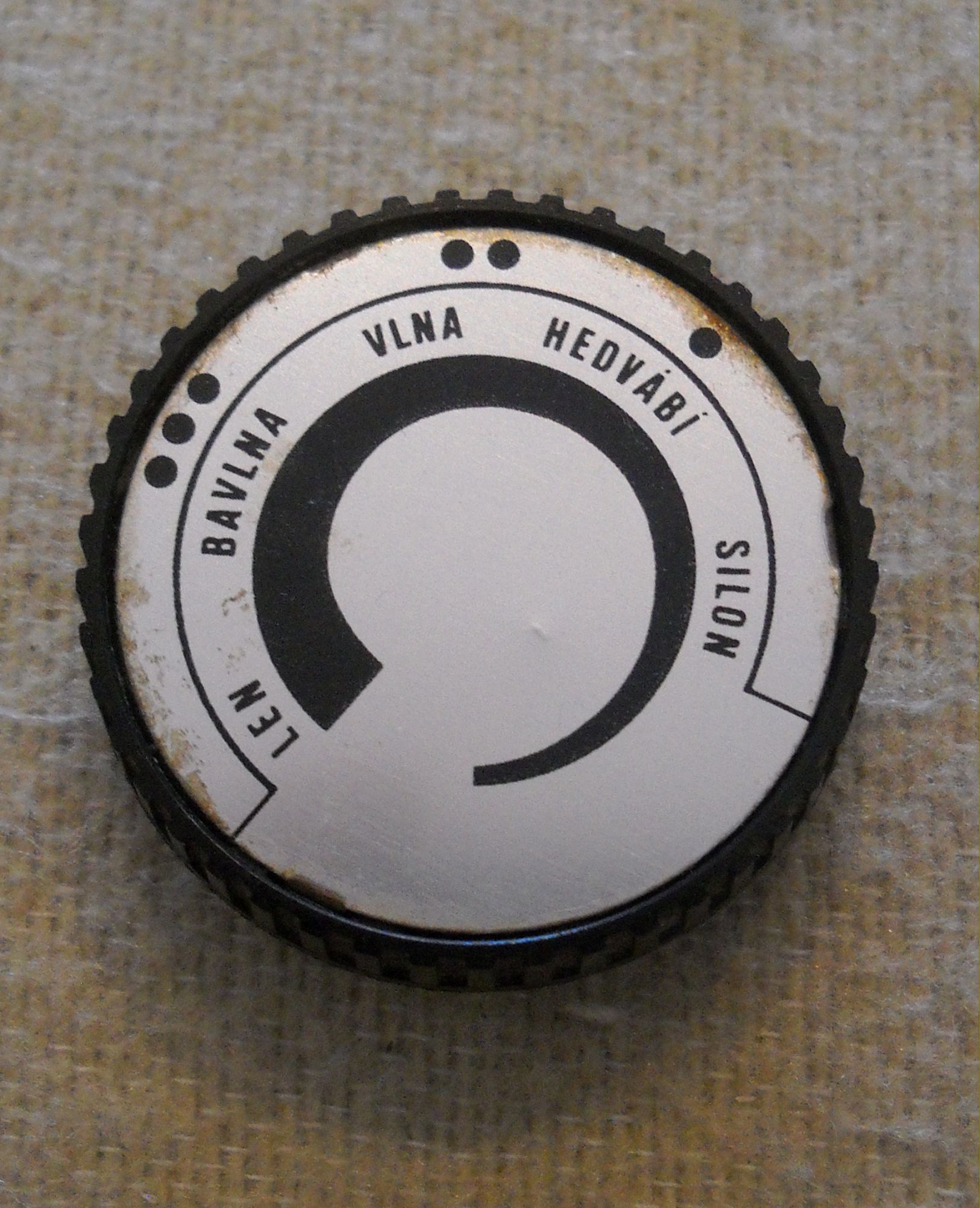 Eta ovládací kolečko retro žehliček plast/kov - POUŽITÉ