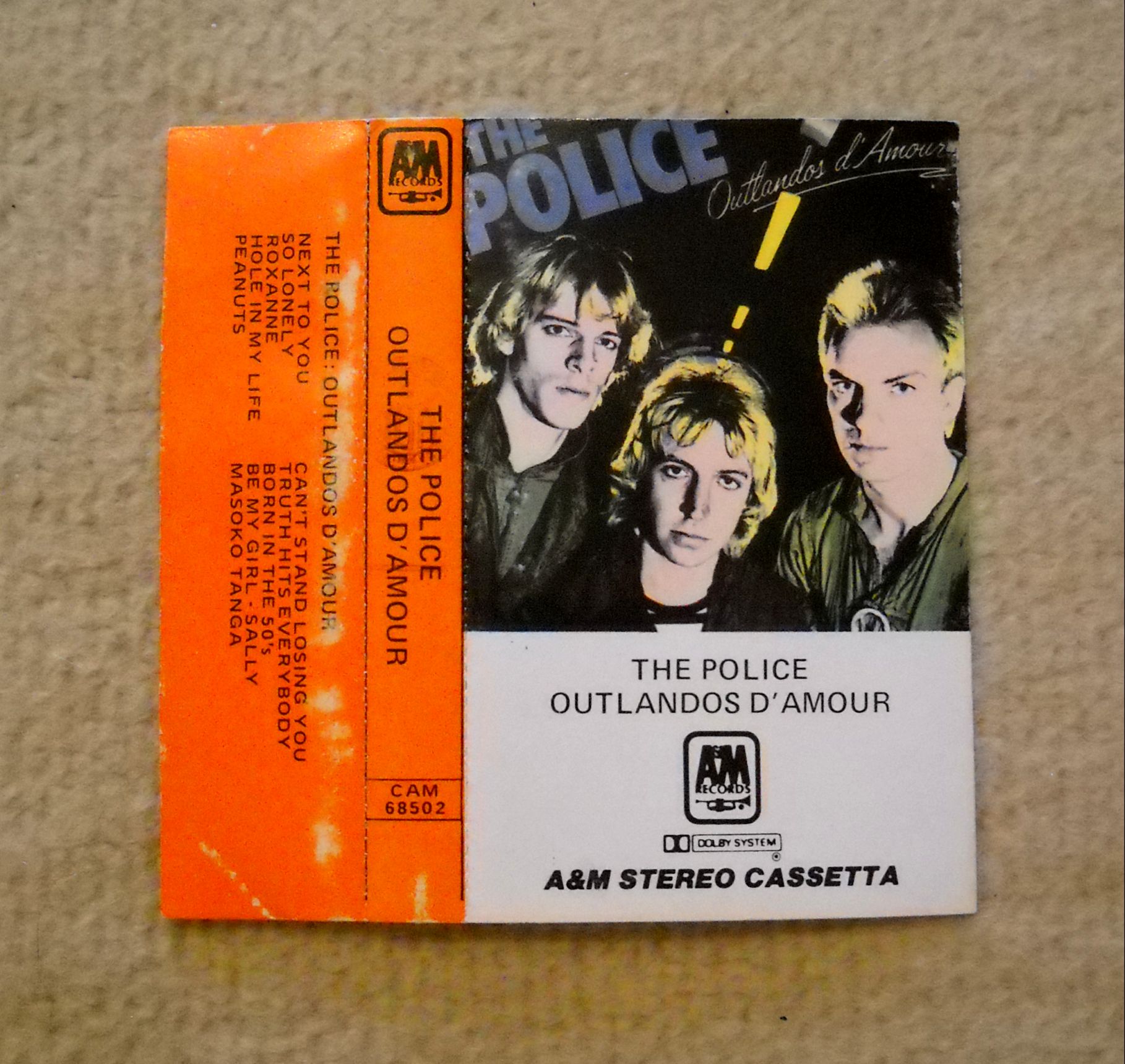 The Police - Sting - obal na MC - Itálie 1980