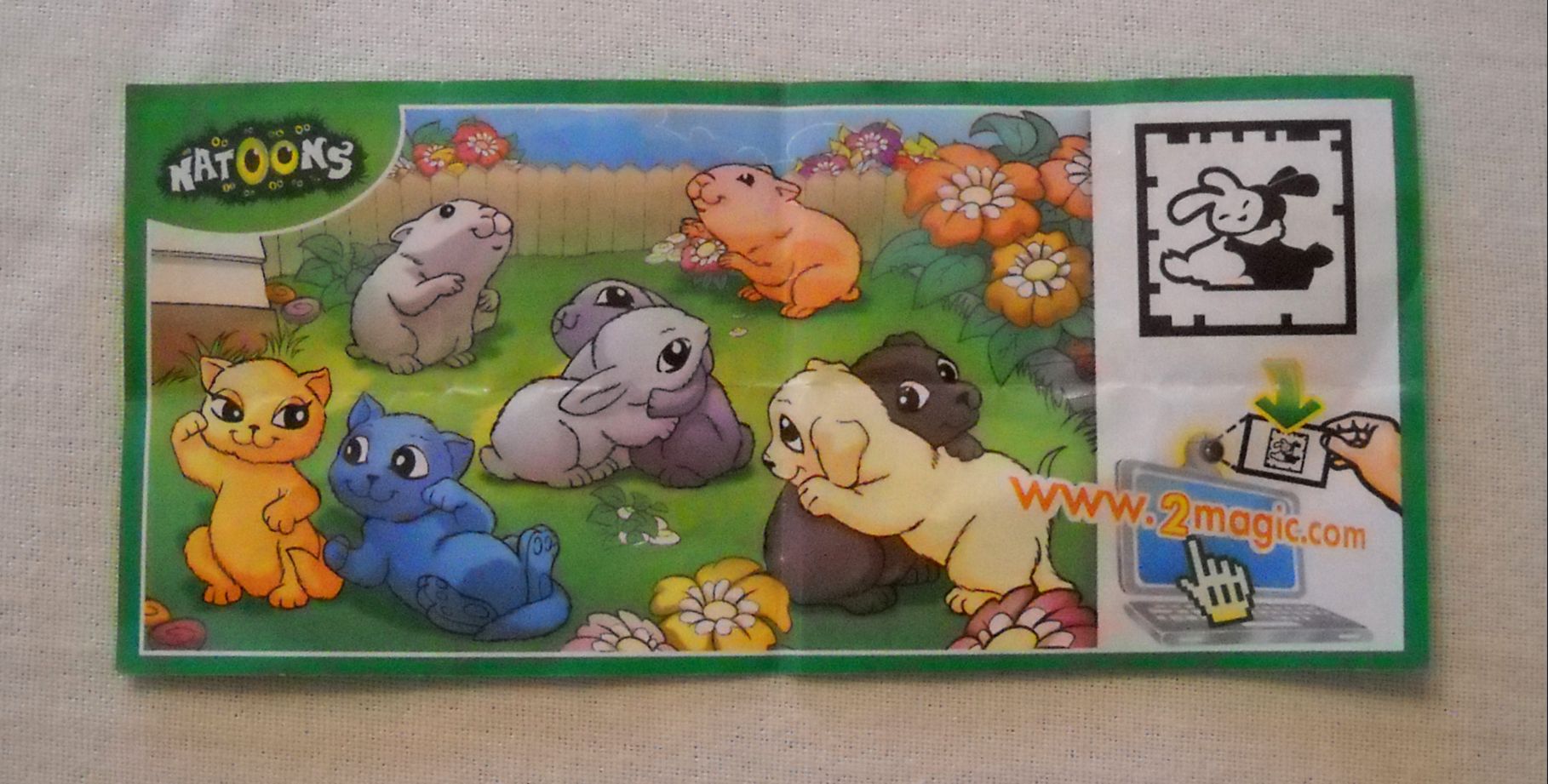 Průvodní lístek Kinder Surprise Natoons - originál