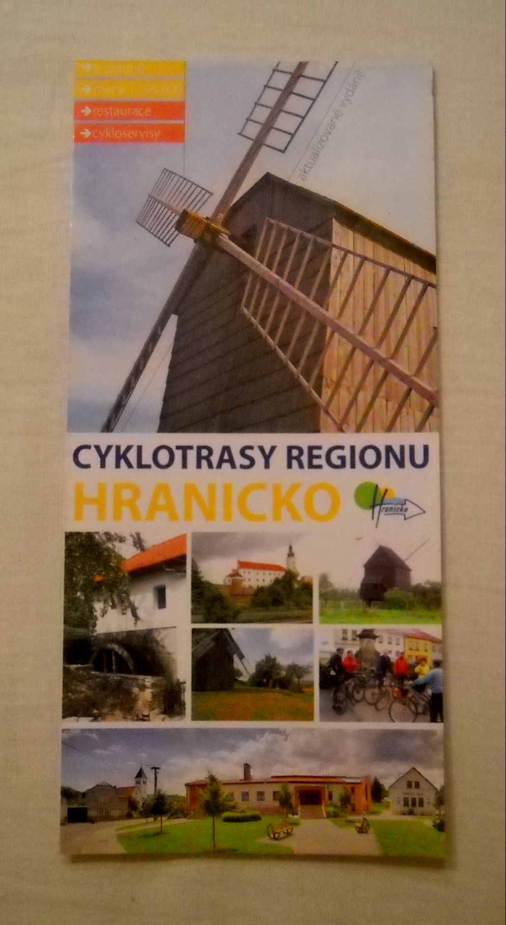 Mapa Cyklotrasy regionu Hranicko - rok 2011