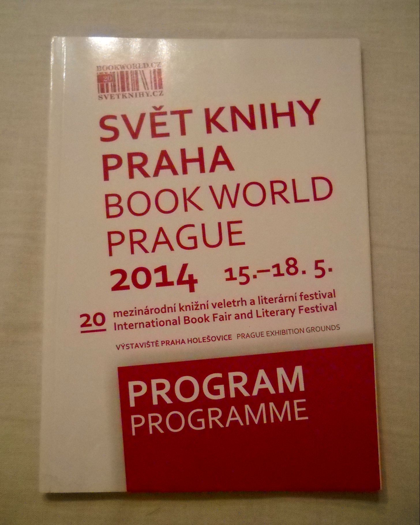 Program výstavy Svět knihy Praha 2014 - originál