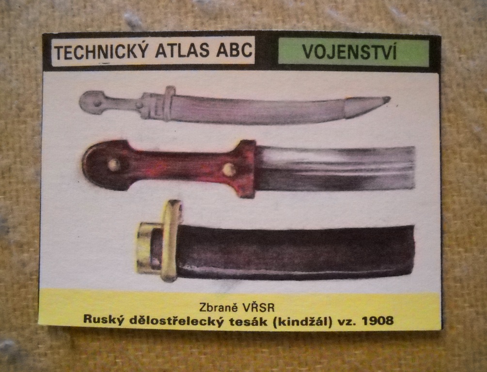 Technický atlas abc - Vojenství - Ruský dělostřelecký tesák vz. 1908