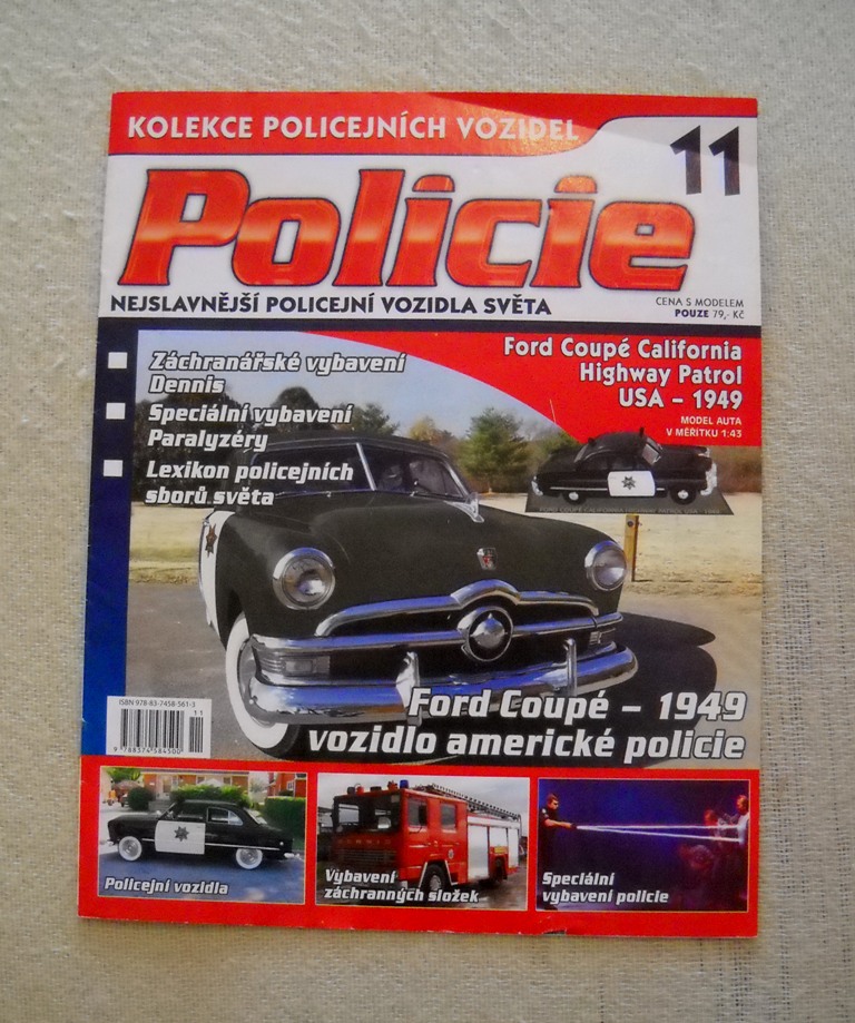 Časopis Policie Kolekce policejních vozidel č. 11 - bez modelu