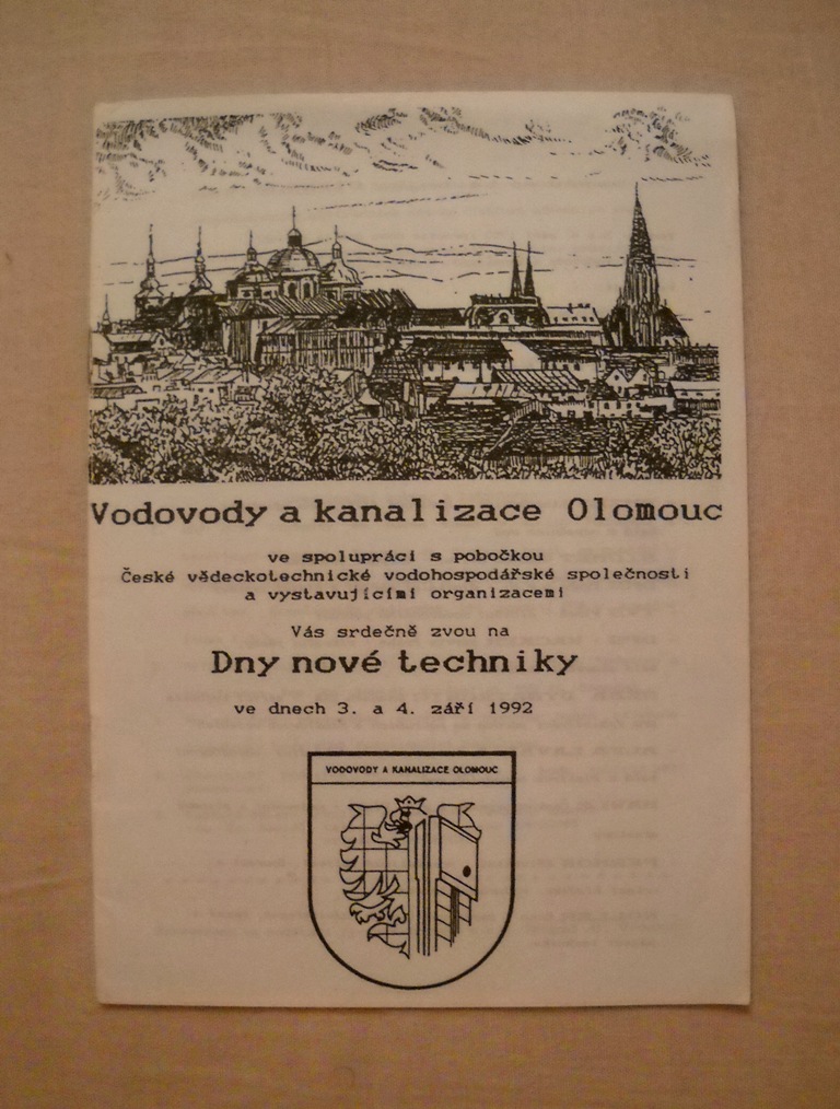 Vodovody a kanalizace Olomouc - Program výstavy Dny nové techniky 1992