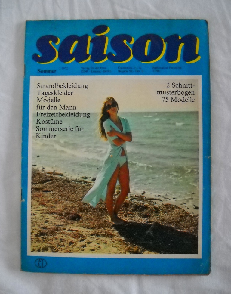 Časopis Saison Sommer rok 1972 číslo 2 - DDR 1972