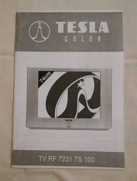 Návod k obsluze televizor Tesla Color TV RF 7231 TS 100