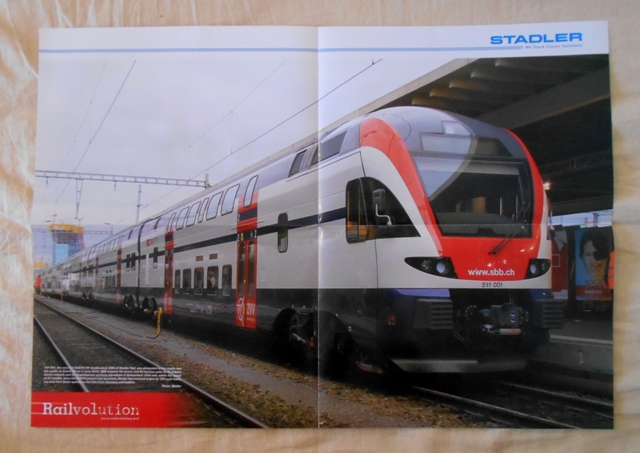 Poster časopisu Railvolution Stadler - EMU - rok 2012
