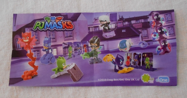 Průvodní lístek Kinder Surprise PJ Masks - originál