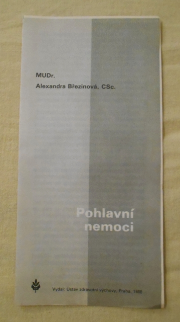 Zdravotnický leták Pohlavní nemoci - 1986