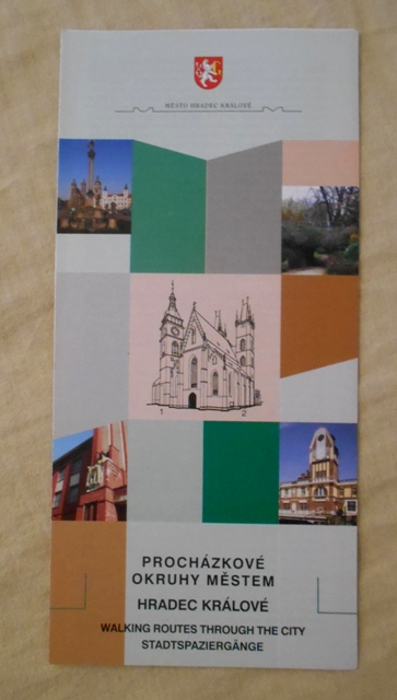 Regionální propagační leták Procházkové okruhy městem Hradec Králové