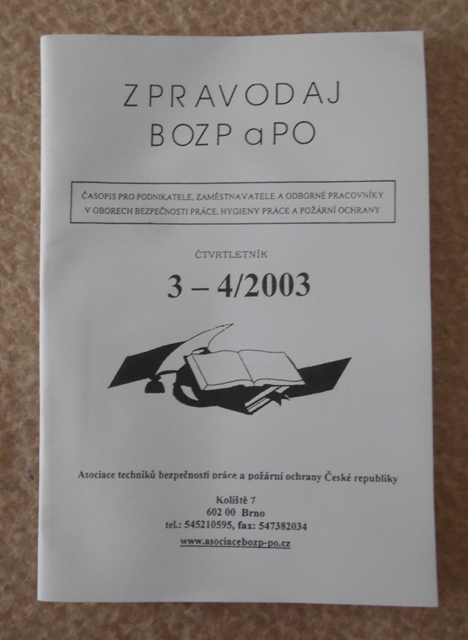 Zpravodaj BOZP a PO číslo 3-4 / 2003