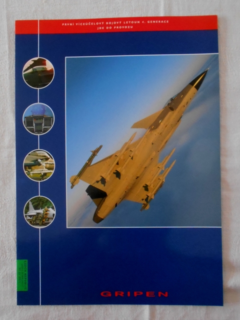 Reklamní prospekt Gripen - První bojový letoun 4. generace - 1997