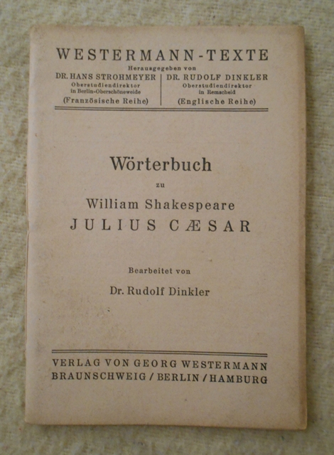 William Shakespeare - Julius Caesar - Wőrterbuch