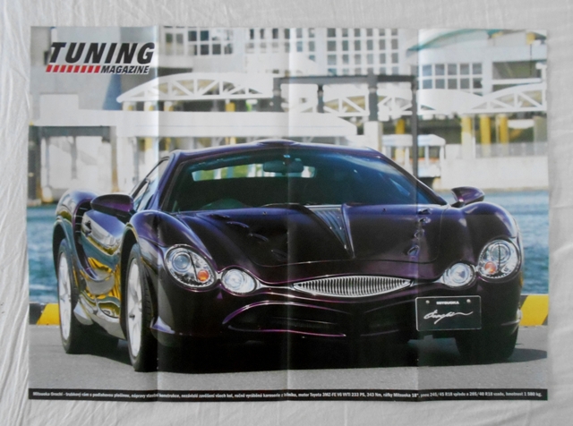 Poster časopisu Tuning Magazine 49 x 70 cm - Mitsuoka Orochi + Honda Civic