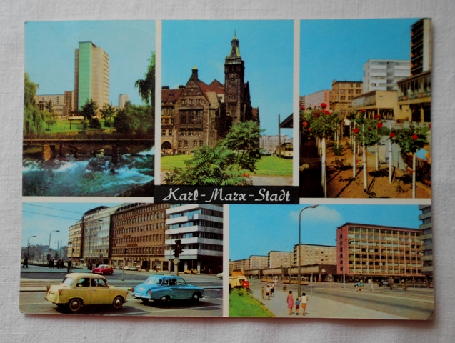 Pohlednice Karl-Marx-Stadt - barevná - 1972