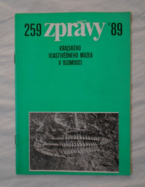 Časopis Zprávy Krajského vlastivědného muzea v Olomouci 259 - 1989