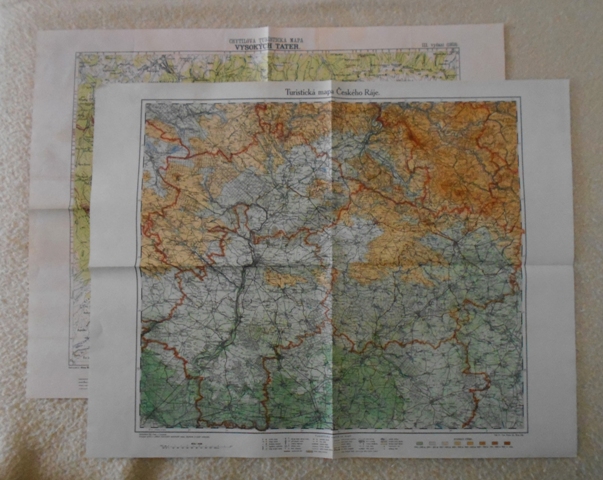 Replika mapa: Turistická mapa Českého Ráje a Chytilova mapa Vysokých Tater - SOUČASNÁ