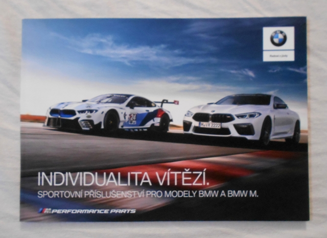Reklamní prospekt Individualita vítězí - sportovní příslušenství pro BMW a BMW M - 2019