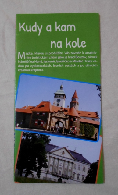 Mapa - mapový leták Kudy a kam na kole - Olomouc - Litovel