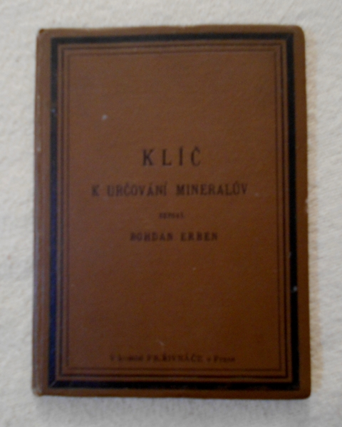 Bohdan Erben - Klíč k určování minerálův - 1894
