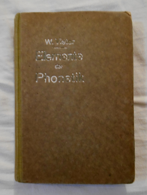 Wilhelm Viëtor - Elemente der Phonetik - 1923 německy