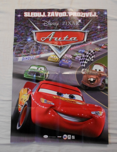Plakát Disney Pixar - The Cars • Auta - Blesk McQueen / Burák - cca B2