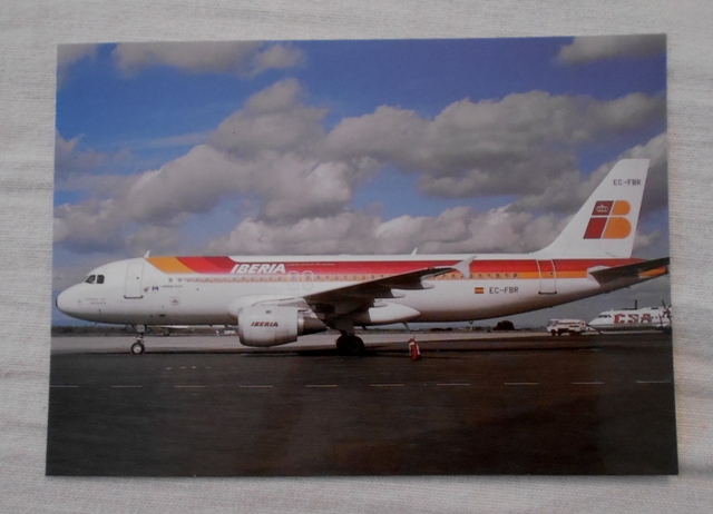 Pohlednice Letecké společnosti v Praze - Iberia A 320