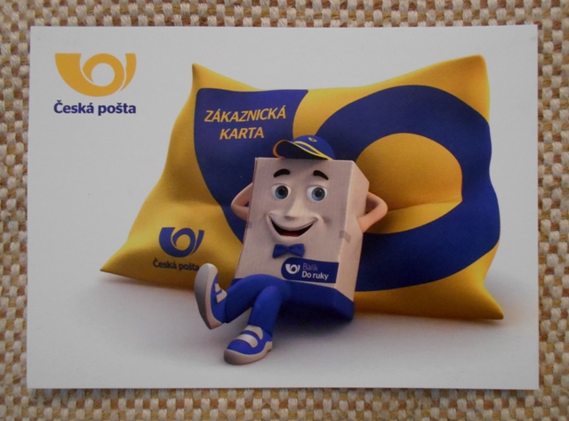 Reklamní pohlednice Česká pošta - zákaznická karta