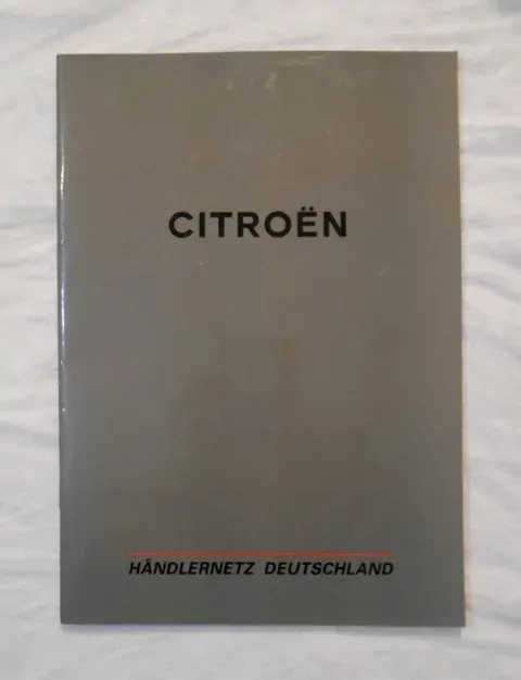 Pomocný propagační tisk Citroën Händlernetz Deutschland - 2001 německy