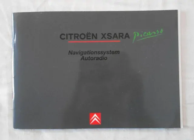Návod k obsluze Citroën Xsara Picasso Navigationssystem Autoradio - 2001 německy