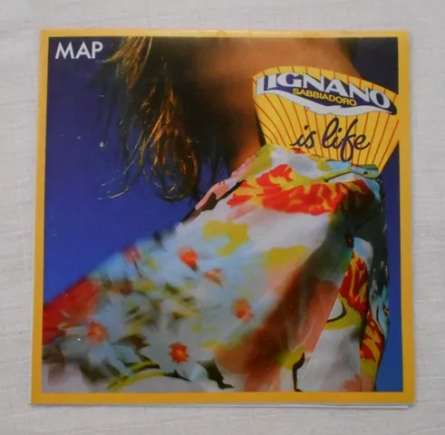 Map Lignano Sabbiadoro is Life - mapa Lignano Sabbiadoro - Itálie 1989