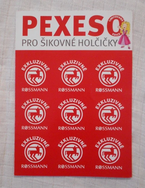 Propagační Pexeso pro šikovné holčičky - Rossmann drogerie