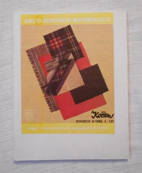 Časopis Abc o oděvních materiálech - Ateliér Květen 127 - číslo 4/1989
