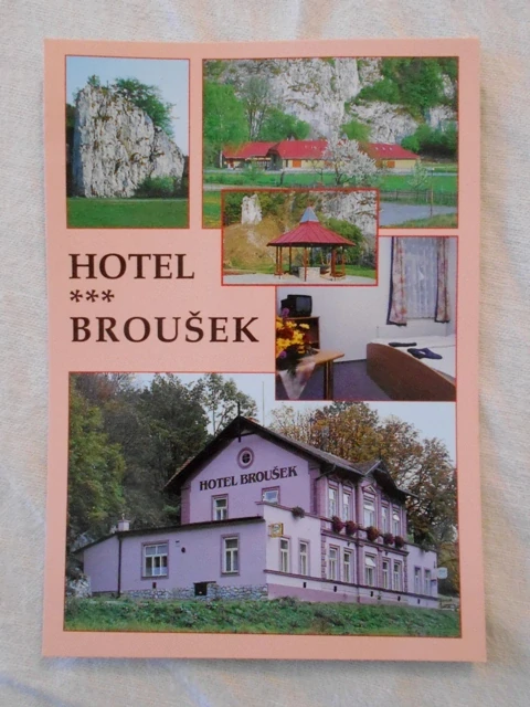 Pohlednice Hotel Broušek - barevná nepoužitá