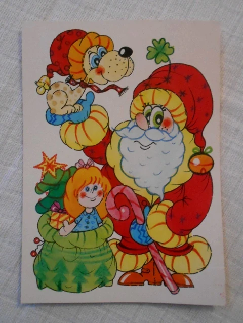 Pohlednice Santa Klaus nadílí - Brno 2002