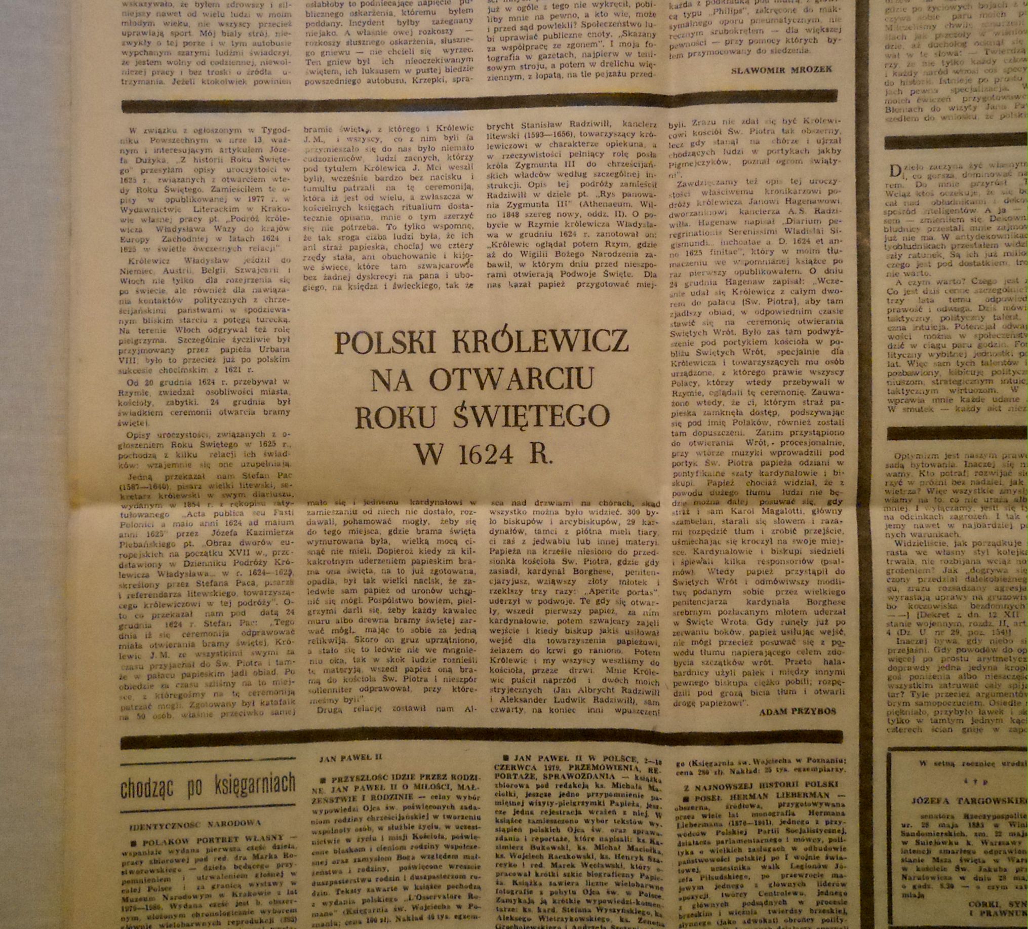 Tygodnik powszechny ročník 37 číslo 21 ( 1769 ) z 22.5.1983